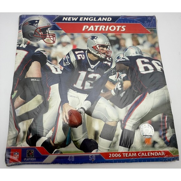 John F. Turner and Company Other - New England Patriots 2006 Team Calendar Tom Brady John F Turner NFL Sealed K110